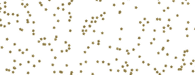 stars gold rainfall in 3d