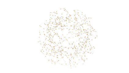 Futuristic geometric double data flow background with connecting dots and lines. Abstract digital