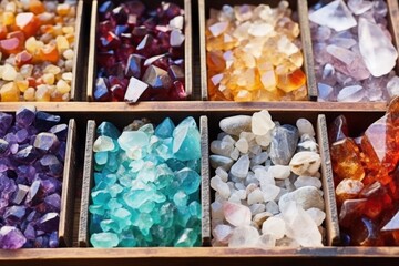 collection of sorted rough ethically sourced gems