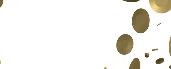 Mesmeric Moments: Mesmeric 3D Illustration Depicting Mesmerizing Gold Confetti