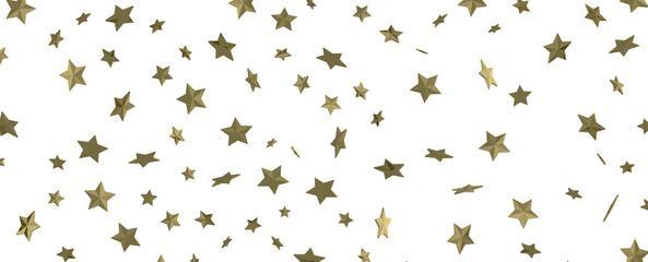 Obraz premium Cascading Christmas Constellations: Brilliant 3D Illustration Showcasing Falling Festive Star Patterns