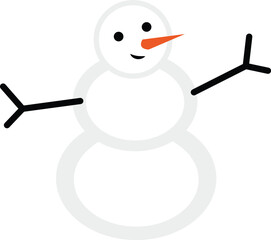 snowman vector image