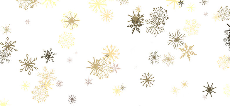 Gentle Snow Drift: Mind-Blowing 3D Illustration of Falling Holiday Snowflakes