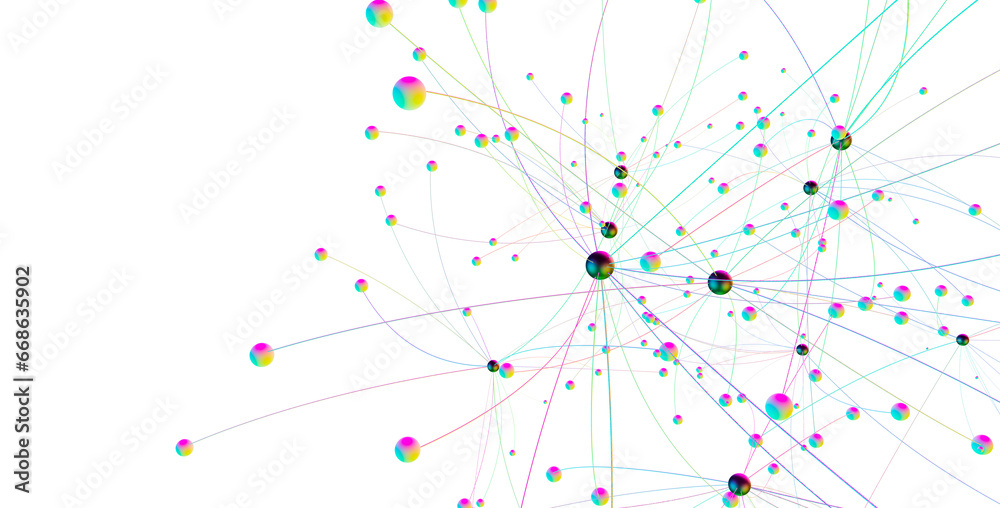 Poster network structure - abstract design connection