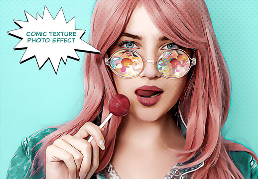 Comic Texture Photo Effect