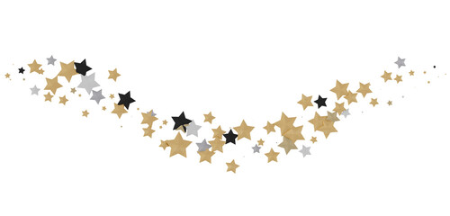 XMAS Stars - stars background, sparkle lights confetti falling. magic shining Flying christmas stars on night