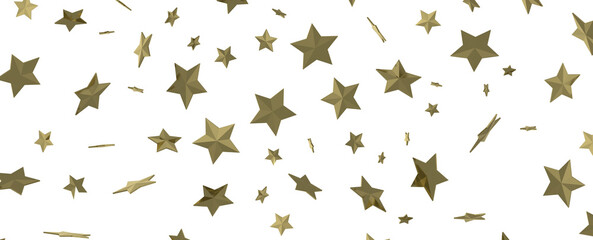 XMAS Holiday golden decoration, glitter frame isolated -