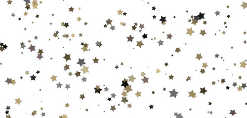 XMAS stars background, sparkle lights confetti falling. magic shining Flying christmas stars on night