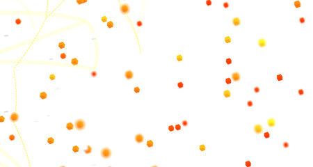 Abstract futuristic - technology with polygonal shapes on dark blue background.