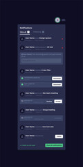 Platform website homepage mobile dropdown menu UI design