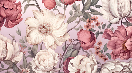 Floral pattern, a mesmerizing fusion of nature's most delicate elements