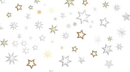 XMAS Stars - stars background, sparkle lights confetti falling. magic shining Flying christmas stars on night