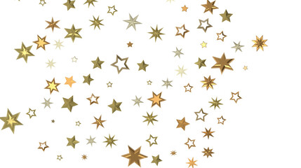 Starlit Christmas Plummet: Spectacular 3D Illustration Showcasing Descending Holiday Star Clusters