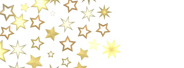 Foto op Plexiglas anti-reflex Falling Christmas Star Show: Mesmeric 3D Illustration Depicting Falling Holiday Stargazing Spectacle © vegefox.com