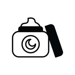 Night Cream icon. Suitable for Web Page, Mobile App, UI, UX and GUI design.