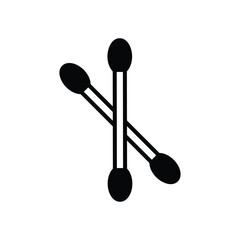 Cotton Buds icon. Suitable for Web Page, Mobile App, UI, UX and GUI design.