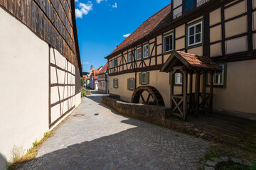 Historischer Ortskern der Stadt Fladungen in der Rhön, Landkreis Rhön-Grabfeld, Biosphärenreservat Rhön, Unterfranken, Franken, Bayern, Deutschland