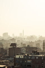 Panoramic view of the city of cairo, Egypt
