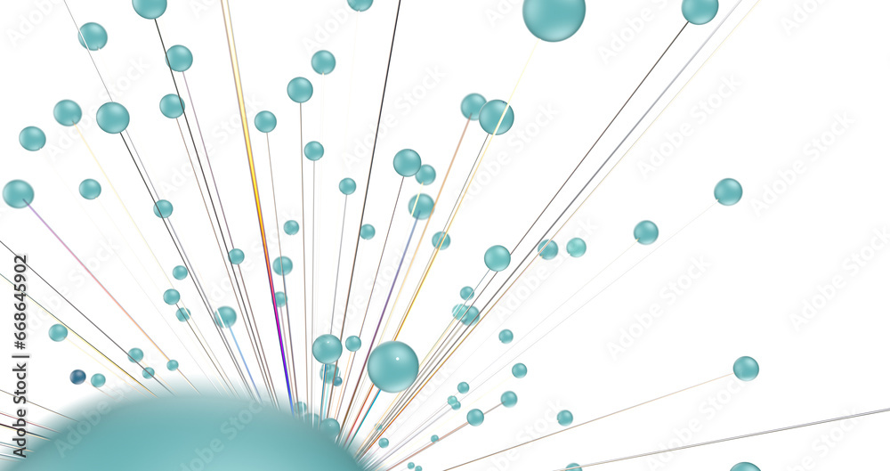 Poster Concept of AI technology, Motion of digital data flow.