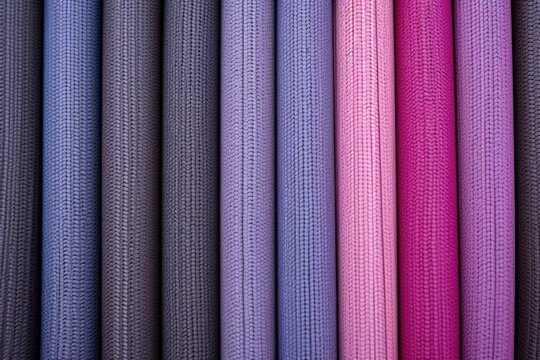 Variety Of Yoga Mat Textures In A Single Frame