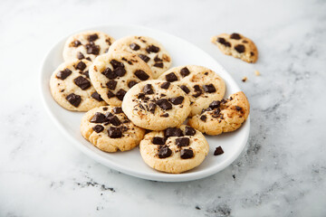 Traditional chocolate chip cookie