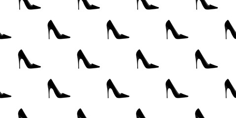 vector pattern of women's shoes for decoration