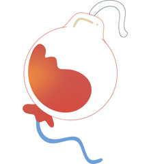 Black Friday Cute Bomb Balloon