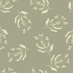 Fototapeta premium Floral pattern. Hand-made seamless pattern for textiles, fabrics, covers, wallpapers, prints and creative ideas