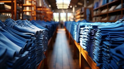 Jeans at the store. Generative AI.
