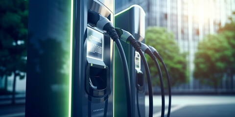 Fast chargers for charging electric vehicles in the modern city