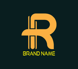 R Letter logo. EPS file. Editable Color. CMYK Color mode. Free Font used. Easy To Download.