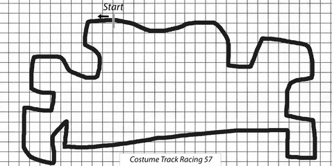 Circuit Alpha 53. Vector illustration of an race track