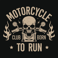 Motorcycle racing typography vintage graphics tshirt design