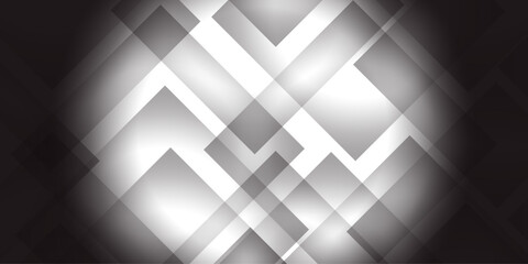 Obraz premium Pattern of geometric white and black color elegant abstract background. abstract seamless modern white and black color technology concept geometric line vector background .