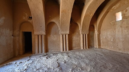 Detail of the interior of the Kharaná desert castle