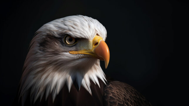 eagle, the head of an eagle, a big beautiful bird