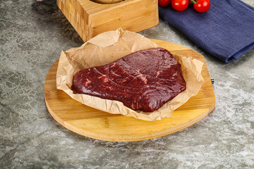 Raw beef shouler for cooking