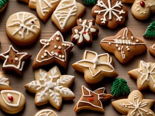 Obraz na płótnie Canvas Yuletide Bliss Unleashed: Dive into the Sweet Symphony of Our Irresistible Christmas Cookies!