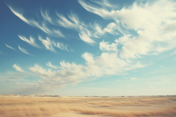 Fototapeta na wymiar blue sky with clouds, calm
