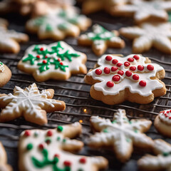 Obraz na płótnie Canvas Yuletide Bliss Unleashed: Dive into the Sweet Symphony of Our Irresistible Christmas Cookies!
