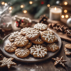 Obraz na płótnie Canvas Santa's Sweetest Secrets: Unveil the Irresistible Christmas Cookie Magic!