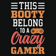 Best gaming typography or graphics tshirt design