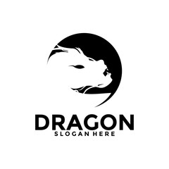 Dragon Logo vector, Creative Dragon Head Logo vector template