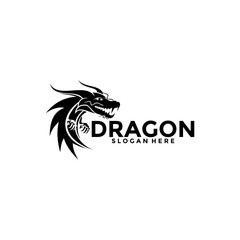 Dragon Logo vector, Creative Dragon Head Logo vector template