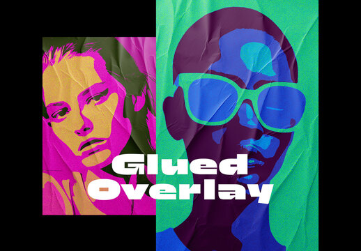 Pop Art Glued Overlay With Generative AI