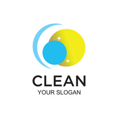 Clean logo design simple concept Premium Vector