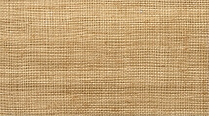Jute hessian sackcloth canvas sack cloth woven texture pattern background in yellow beige cream brown color - obrazy, fototapety, plakaty