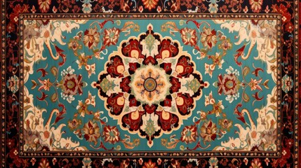 vintage Azerbaijan, Turkish Oriental carpet handmade, backround. - obrazy, fototapety, plakaty