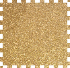 Gold glitter puzzle illustration