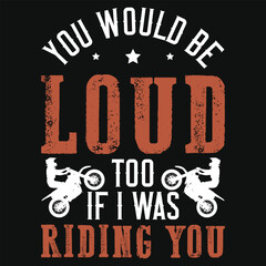 Motorcycle riding typography vintage graphics tshirt design